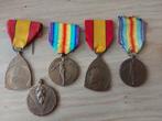 4x wo1 medaille 1x wo2 medaille, Verzamelen, Militaria | Algemeen, Ophalen of Verzenden