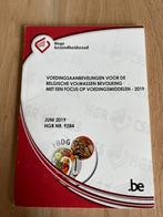 Voedingsaanbevelingen voor de Belgische volwassen bevolking, Ophalen of Verzenden, Zo goed als nieuw