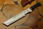 Couteau Tracker Damask Handmade XL couteau bushcraft corne d, Collections, Objets militaires | Général, Couteau ou Poignard, Enlèvement ou Envoi