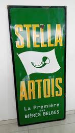 Groot emaille reclamebord STELLA ARTOIS, Ophalen, Zo goed als nieuw, Reclamebord