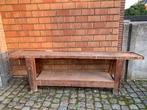 houten werkbank met bankvijs, Ophalen, Gebruikt, 170 cm of meer, Bankschroef
