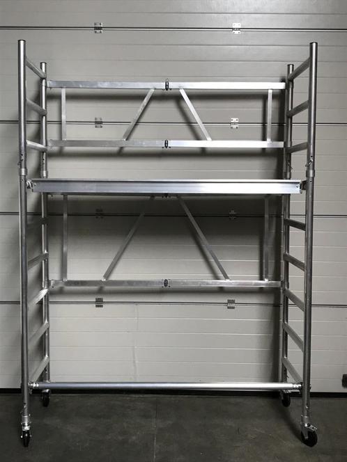 Combi Vouwsteiger 0.75x1.90x4m Werkhoogte € 495 EX BTW 21%, Doe-het-zelf en Bouw, Ladders en Trappen, Nieuw, Ophalen
