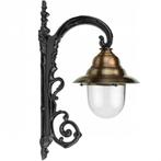Nostalgische wandlamp Vera in de kleur groen, met een kopere, Antiek en Kunst, Ophalen of Verzenden