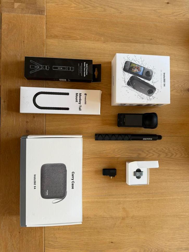 Insta360 x4 - Pack Creator, Audio, Tv en Foto, Actiecamera's, Zo goed als nieuw, Overige merken, Ophalen