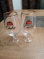 2 Stella Artois Cidre glazen (het zijn 2 verschillende), Verzamelen, Ophalen of Verzenden, Zo goed als nieuw, Glas of Glazen, Stella Artois