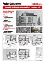 Terrain à bâtir avec 4 unités., BELGIQUE, Tot 200 m²