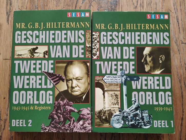 Geschiedenis van de 2de wereldoorlog - Hiltermann (2 delen), Boeken, Oorlog en Militair, Gelezen, Algemeen, Tweede Wereldoorlog
