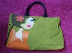 Groene handtas met print, Handtassen en Accessoires, Tassen | Damestassen, Ophalen of Verzenden, Nieuw, Handtas