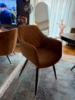 stoelen cognac, Ophalen, Bruin, Leer, Zo goed als nieuw
