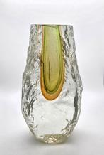 Zware uniek geslepen meerkleurige murano vaas, Antiek en Kunst, Ophalen