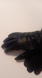 Nieuwe zwarte lederen handschoenen, L., Kleding | Dames, Mutsen, Sjaals en Handschoenen, Handschoenen, Nieuw, Ophalen of Verzenden