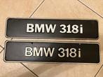 BMW E21 E30 E36 318i originele oude  toonzaal nummerplaten, Avant, BMW, Enlèvement ou Envoi