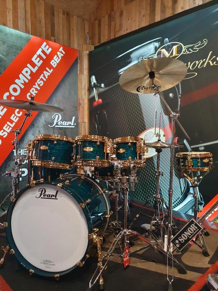 Pearl Masterworks: Exotic handmade set zie: Dexter Hercules!, Muziek en Instrumenten, Drumstellen en Slagwerk, Nieuw, Pearl, Ophalen of Verzenden