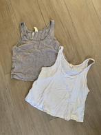 Set 2 topjes grijs en wit maat xs van h&m, H&M, Ophalen of Verzenden, Gedragen, Maat 34 (XS) of kleiner