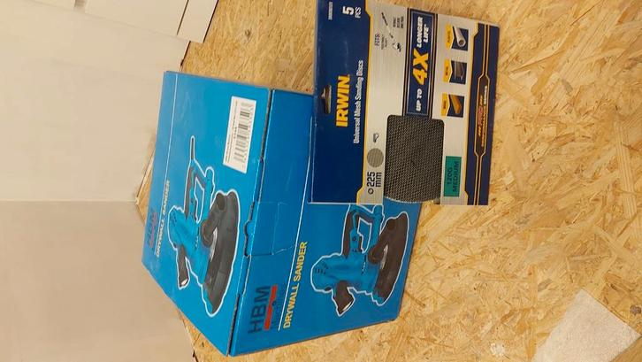 HBM Gyproc-schuurmachine mét stofzuiger, Doe-het-zelf en Bouw, Gereedschap | Schuurmachines, Zo goed als nieuw, Ophalen