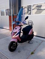 Piaggio Zip 4T Scooter Mat Lichtroze FULL OPTION (B-KLASSE), Autres modèles, Enlèvement ou Envoi, Comme neuf, Classe B (45 km/h)
