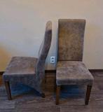6 stoelen - bruin imitatieleer - geen schade, Huis en Inrichting, Stoelen, Ophalen, Bruin