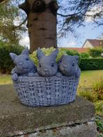 bloembak met konijntjes, Minder dan 30 cm, Minder dan 60 cm, Nieuw, Overige vormen