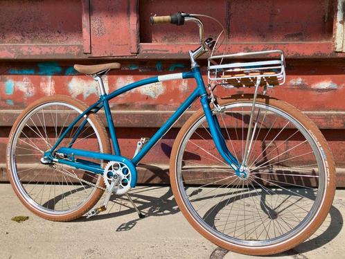 Fiets met houten mand NIEUWE Creme Glider-fiets, Fietsen en Brommers, Fietsen | Dames | Damesfietsen, Zo goed als nieuw, Versnellingen