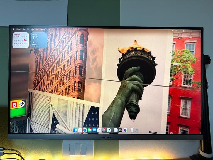 Samsung Monitor 27inch, Computers en Software, Monitoren, Refurbished, 60 Hz of minder, HDMI, Kantelbaar, IPS, Ultra HD (4K), 5 ms of meer