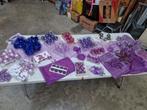 Ganse tafel kerstversiering paars lila, Ophalen