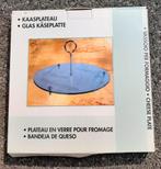 Kaasplank ( rond / glas ) nieuw, Maison & Meubles, Accessoires pour la Maison | Étagères, Comme neuf, Enlèvement ou Envoi