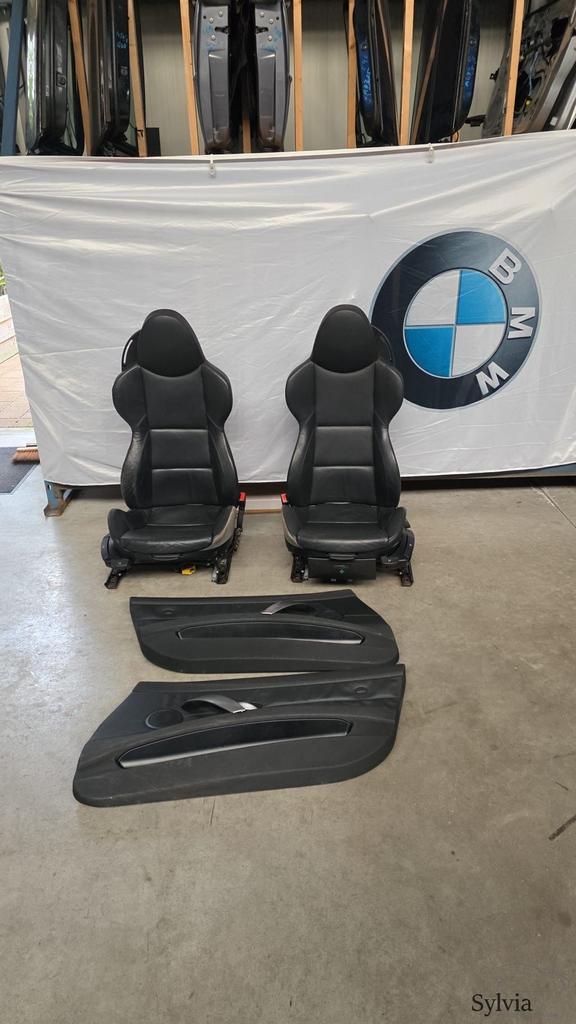Zwart Leren interieur stoelen handbediend BMW Z4 serie E85 L, Autos : Pièces & Accessoires, Habitacle & Garnissage, Utilisé, Enlèvement ou Envoi