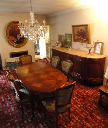 Prachtige eetkamerset:Tafel, 6 stoelen + buffetkast-JP Ehalt beschikbaar voor biedingen