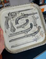 Metalen dienblad geweren Piero Fornasetti, Ophalen of Verzenden