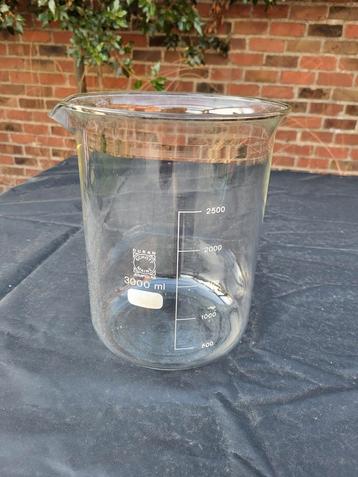Vintage maatbeker Jena glas 3000ml, Ophalen