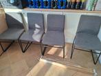 4 chaises gris de jysk tres confortable, Enlèvement, Gris, Autres matériaux, Quatre