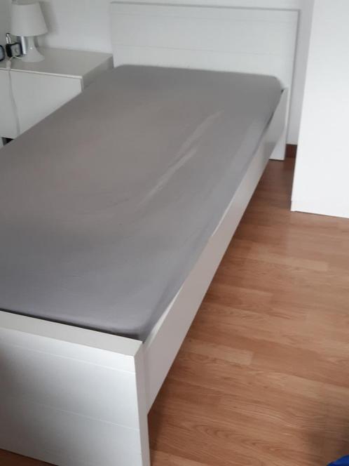 1 persoonsbed met lattenbodem en matras., Kinderen en Baby's, Kinderkamer | Bedden, Gebruikt, 180 cm of meer, 85 tot 100 cm, Lattenbodem