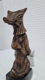 Bronzen beeld door Toon Janssens, Reinaert de Vos, 1984, Antiek en Kunst, Ophalen of Verzenden