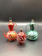 3 anciennes boules de Noël - cafetière, Divers, Enlèvement ou Envoi