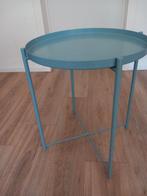 Salontafel met dienblad, Ophalen, Zo goed als nieuw, Rond, Metaal