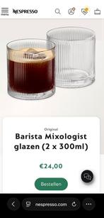 2 x Nespresso Mixologist glazen 300 ml, Ophalen of Verzenden, Nieuw, Overige typen