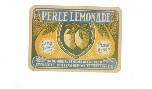 Oud lemonade etiket van "STUBBE", Verzamelen, Biermerken, Nieuw, Overige typen, Overige merken, Verzenden