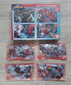 4 puzzels Spiderman - 50, 80, 100, 150 stuks, Enlèvement, Plus de 50 pièces, Comme neuf, 6 ans ou plus