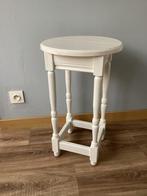 BIJZET TAFEL ROND WIT EIK, Huis en Inrichting, Ophalen, Gebruikt, Rond