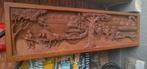 Houten paneel , snijwerk., Antiek en Kunst, Ophalen of Verzenden
