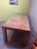 Eettafel in vol hout 180 lang, Huis en Inrichting, Tafels | Eettafels, Ophalen, Gebruikt, Teakhout, 50 tot 100 cm