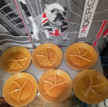 6 assiettes pour fondue, Electroménager, Enlèvement ou Envoi, Comme neuf, Service à fondue