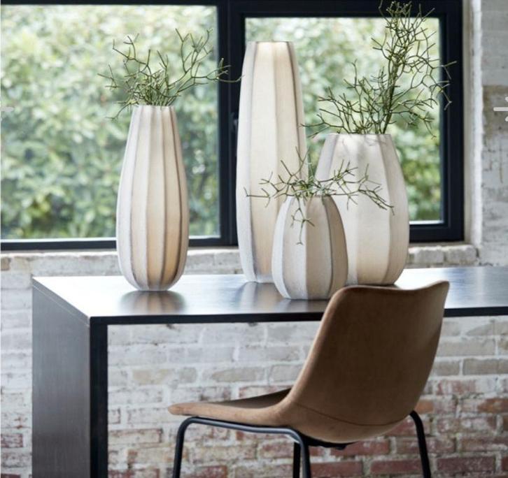 Set van 2 Light en Living Vazen  BRADLEY glas, Huis en Inrichting, Woonaccessoires | Vazen, Nieuw, Glas, Ophalen