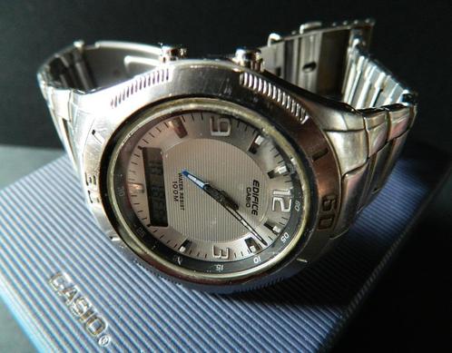 1 CASIO EDIFICE-horloge, Handtassen en Accessoires, Horloges | Heren, Zo goed als nieuw, Polshorloge, Casio, Staal, Staal, Verzenden