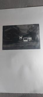 Bewerkte (Zie foto's) ets gesigneerd gelimiteerd, Antiek en Kunst, Ophalen of Verzenden