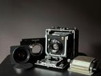 Linhof technika 4x5 + accessoires, Audio, Tv en Foto, Fotocamera's Analoog, Ophalen, Gebruikt, Overige Merken