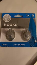 Ophanghaken vierkant - roestvrij staal met plakstrip NIEUW, Ophalen of Verzenden, Zo goed als nieuw