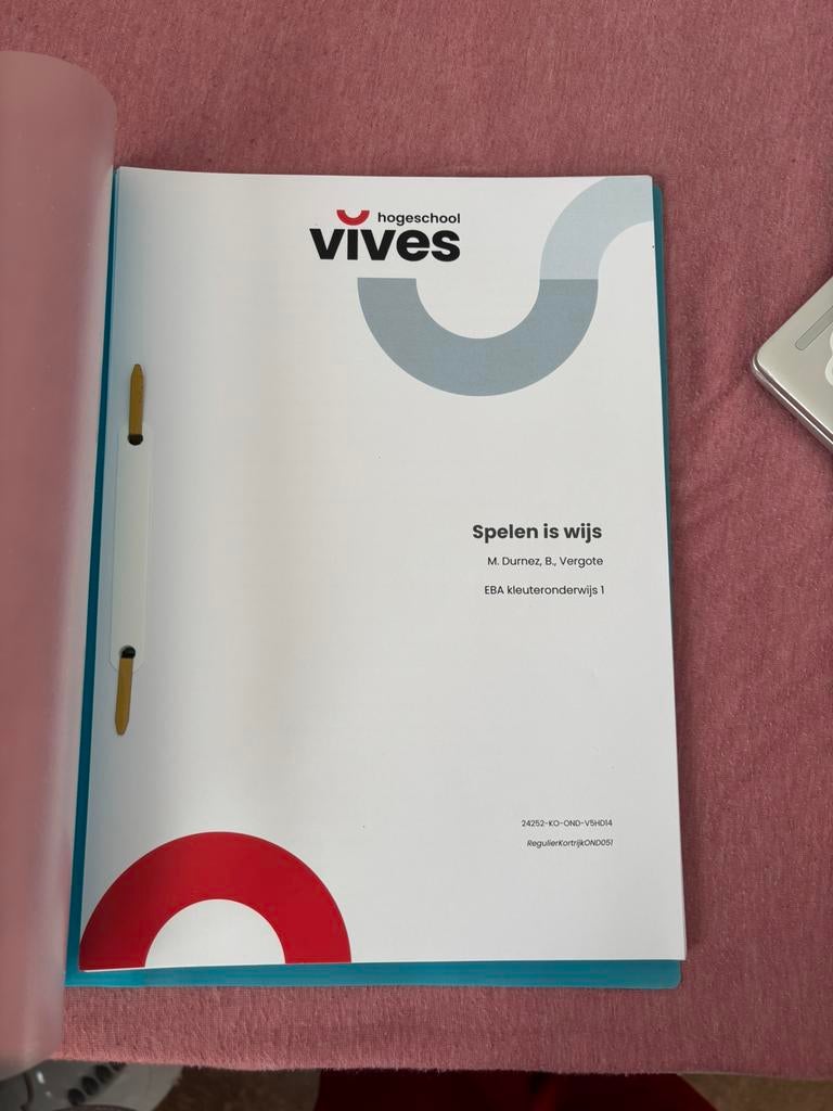 Spelen is wijs ( kleuteronderwijs), Ophalen, Zo goed als nieuw, Hogeschool