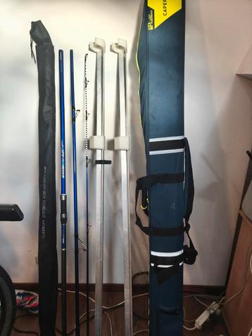Lot pêche surfcasting, Enlèvement, Comme neuf, Ensemble complet