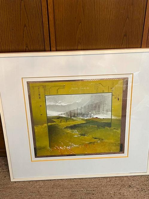 Kader kunst Martin Baeyens UNIEK WERK, Antiek en Kunst, Kunst | Litho's en Zeefdrukken, Ophalen